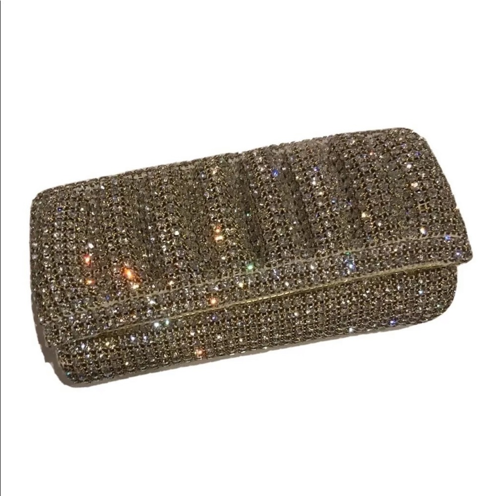 Special Occasion Crystal Studded Evening Clutch